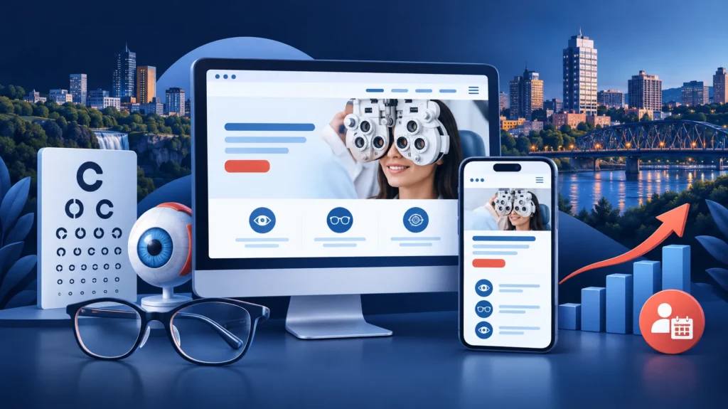 Optometry Website Design in Hamilton: What an Eye Clinic Website Needs to Convert